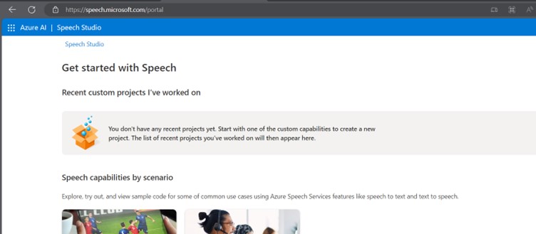 Microsoft Speech Studio